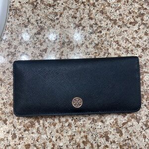 Tory Burch Black Leather Clutch